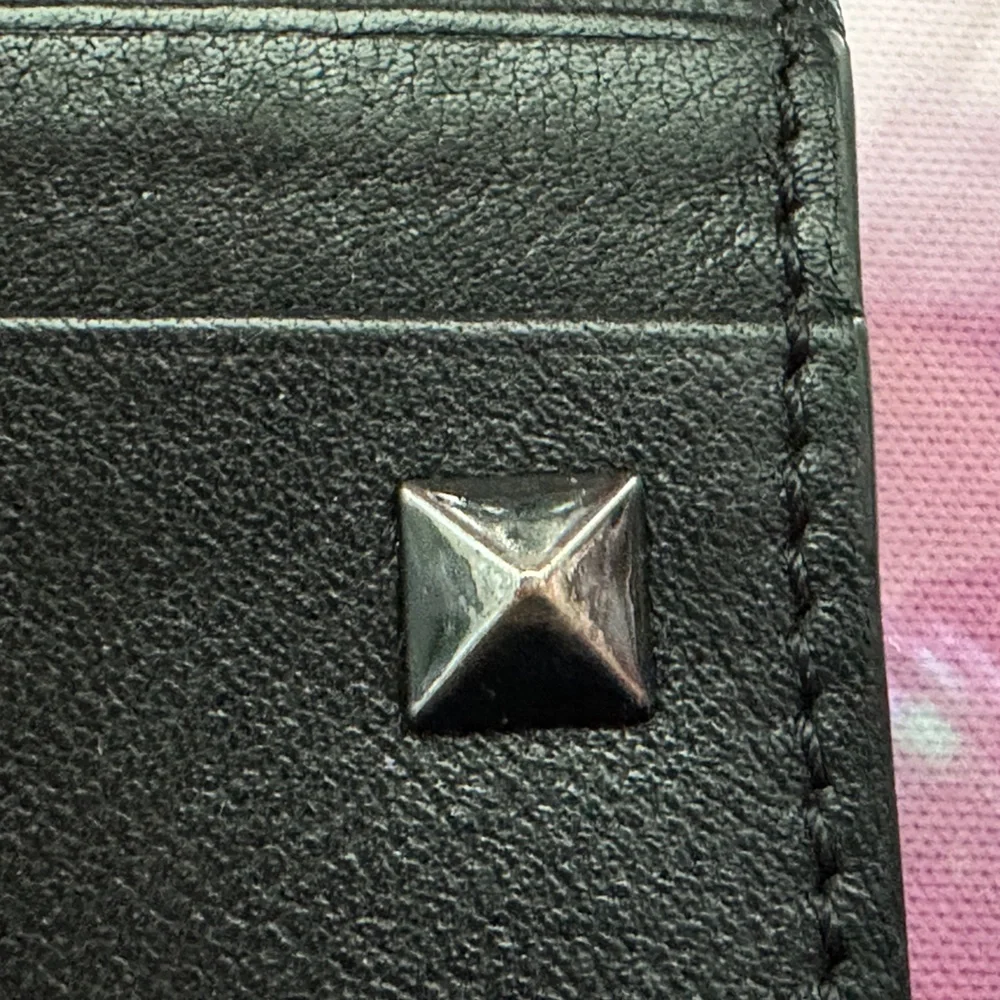 Valentino Garavani Black Studded Card Holder (EUC)